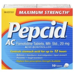 Pepcid AC Maximum Strength Tablets Acid Reducer for Heartburn